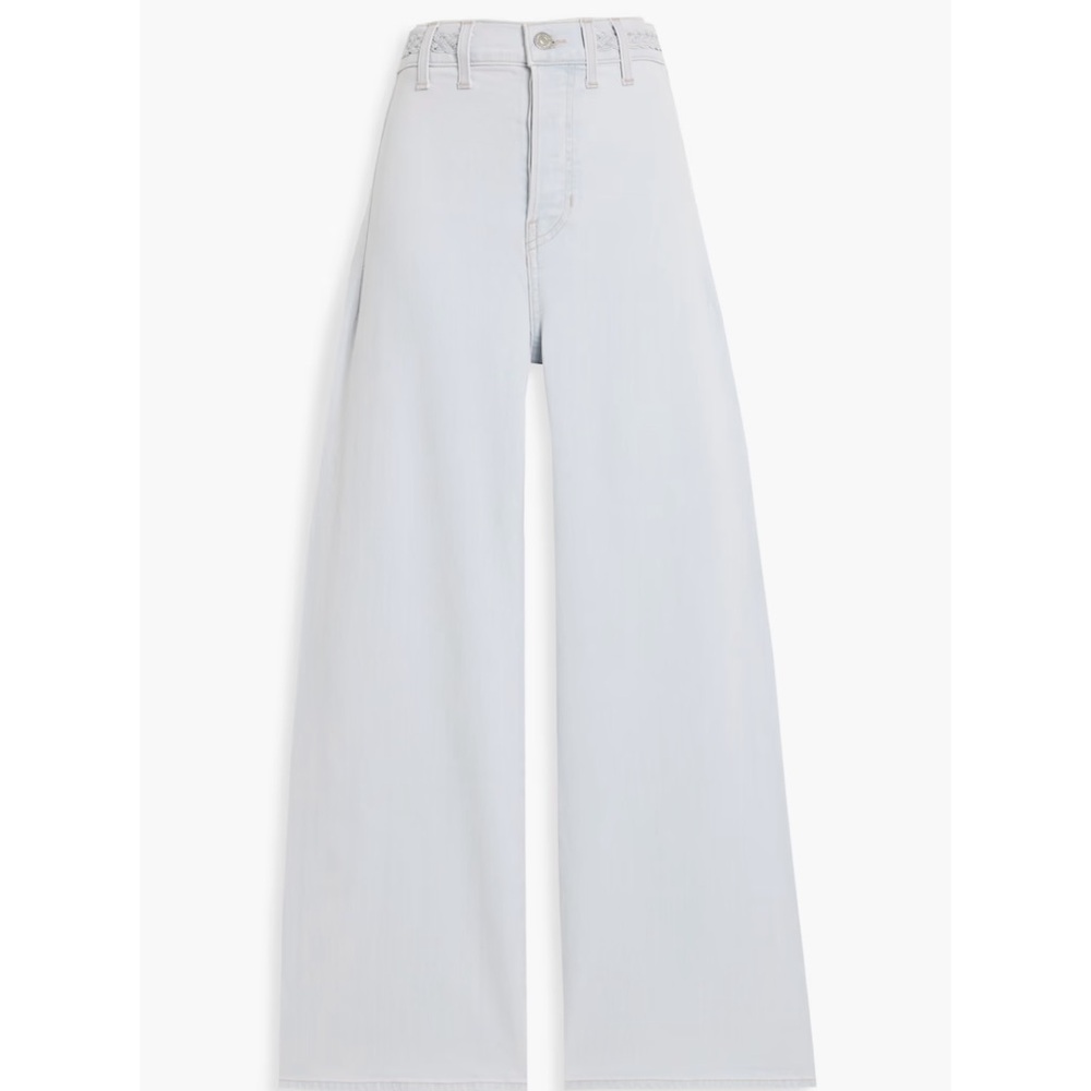 Veronica Beard Grant Wide Leg Extra High Rise Jeans